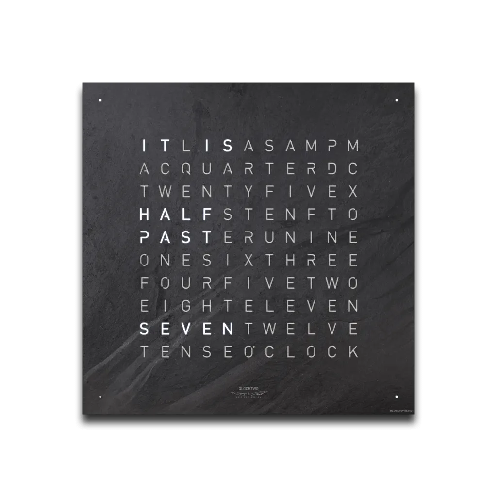 QLOCKTWO EARTH 45 CREATOR'S EDITION METAMORPHITE - CLASSIC | QLOCKTWO