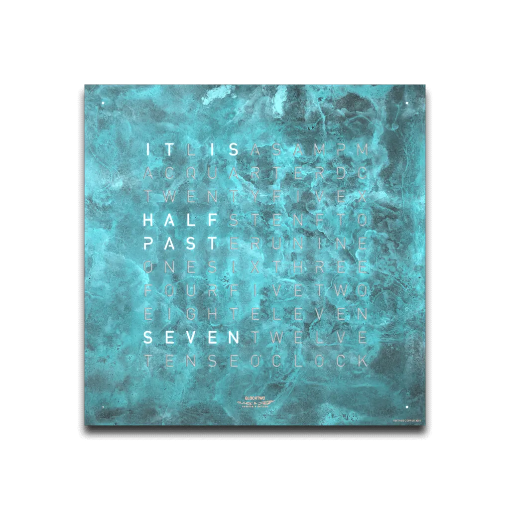 QLOCKTWO EARTH 45 CREATOR'S EDITION VINTAGE COPPER