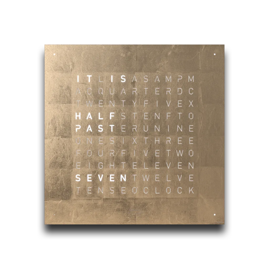 QLOCKTWO EARTH 45 CREATOR'S EDITION MOON GOLD
