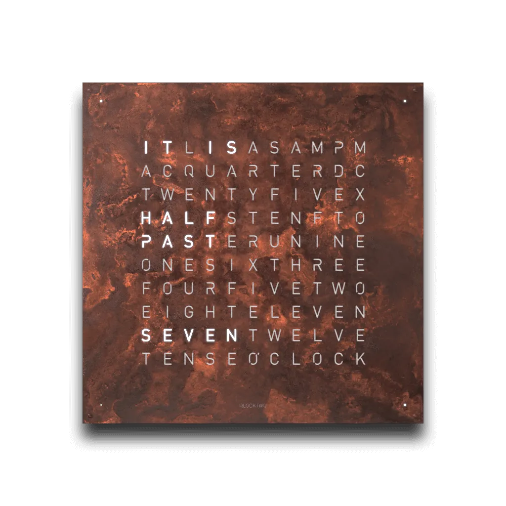 QLOCKTWO EARTH 90 CREATOR'S EDITION RUST