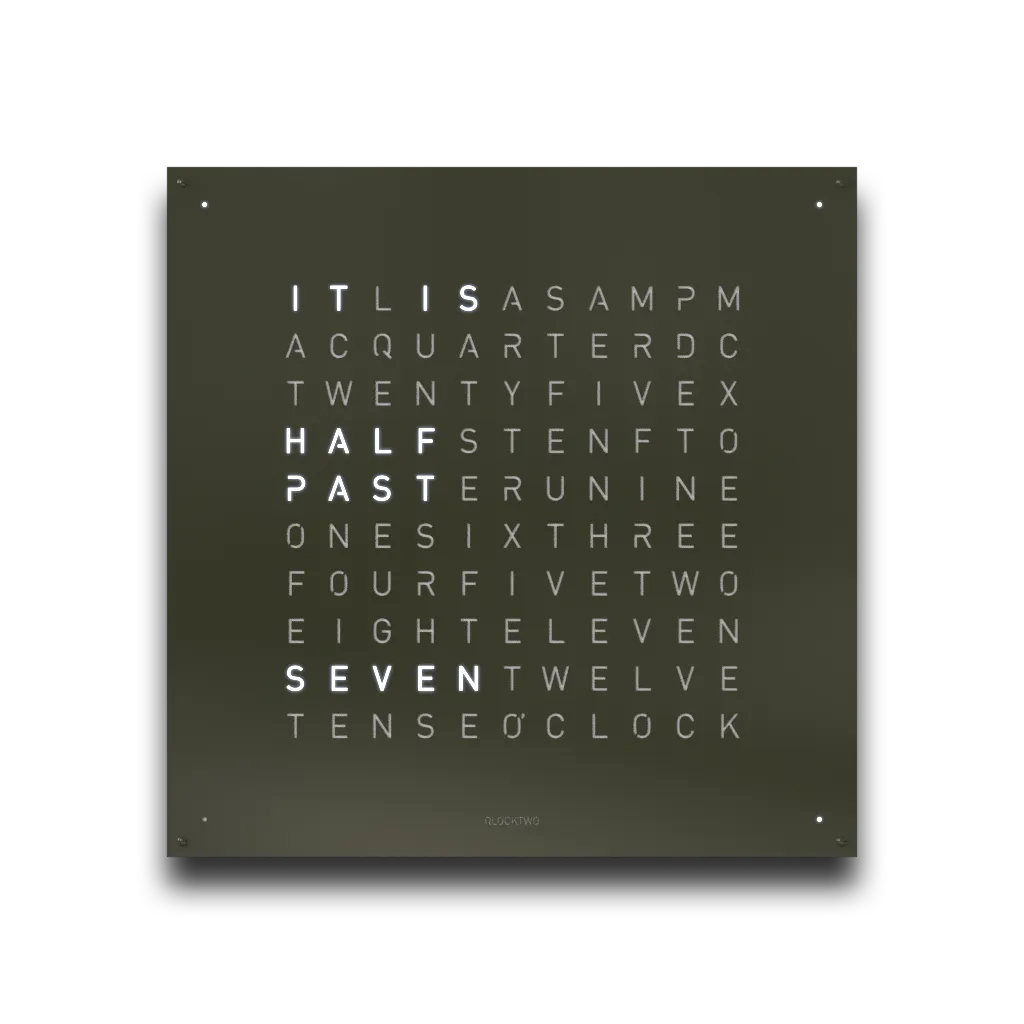 QLOCKTWO EARTH 90 OLIVE