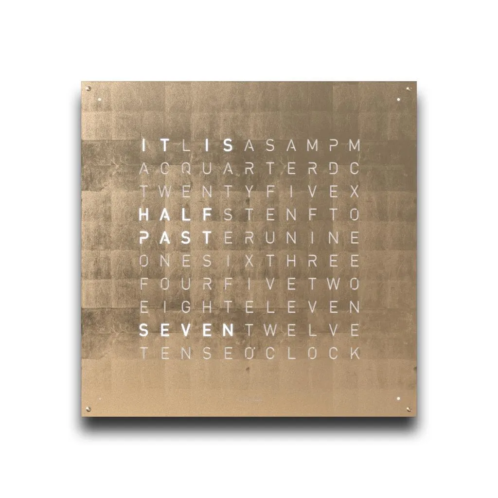 QLOCKTWO EARTH 90 CREATOR'S EDITION MOON GOLD