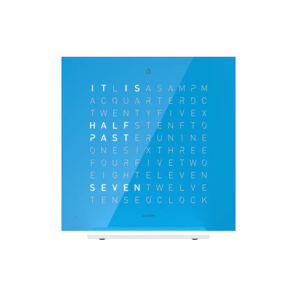 QLOCKTWO EARTH 13.5 PURE BLUE CANDY