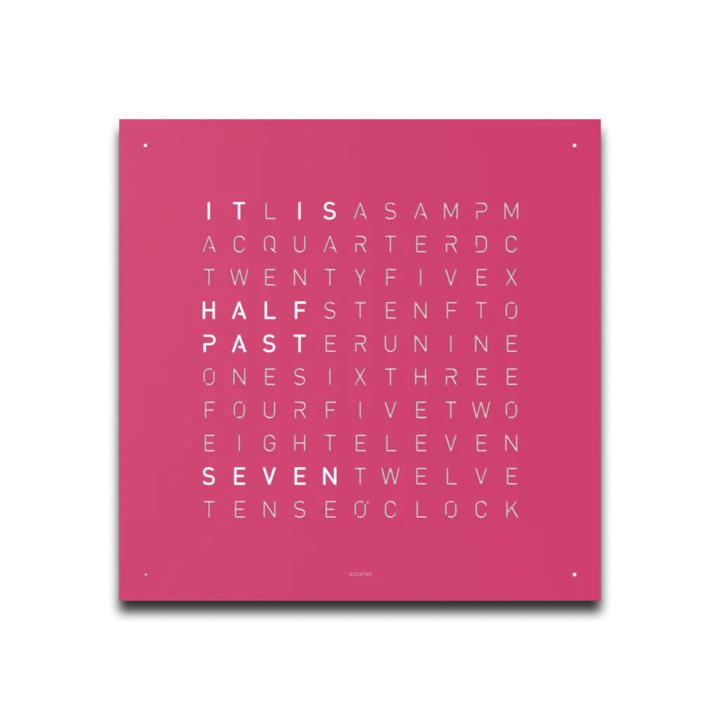 QLOCKTWO EARTH 45 Pretty Pink