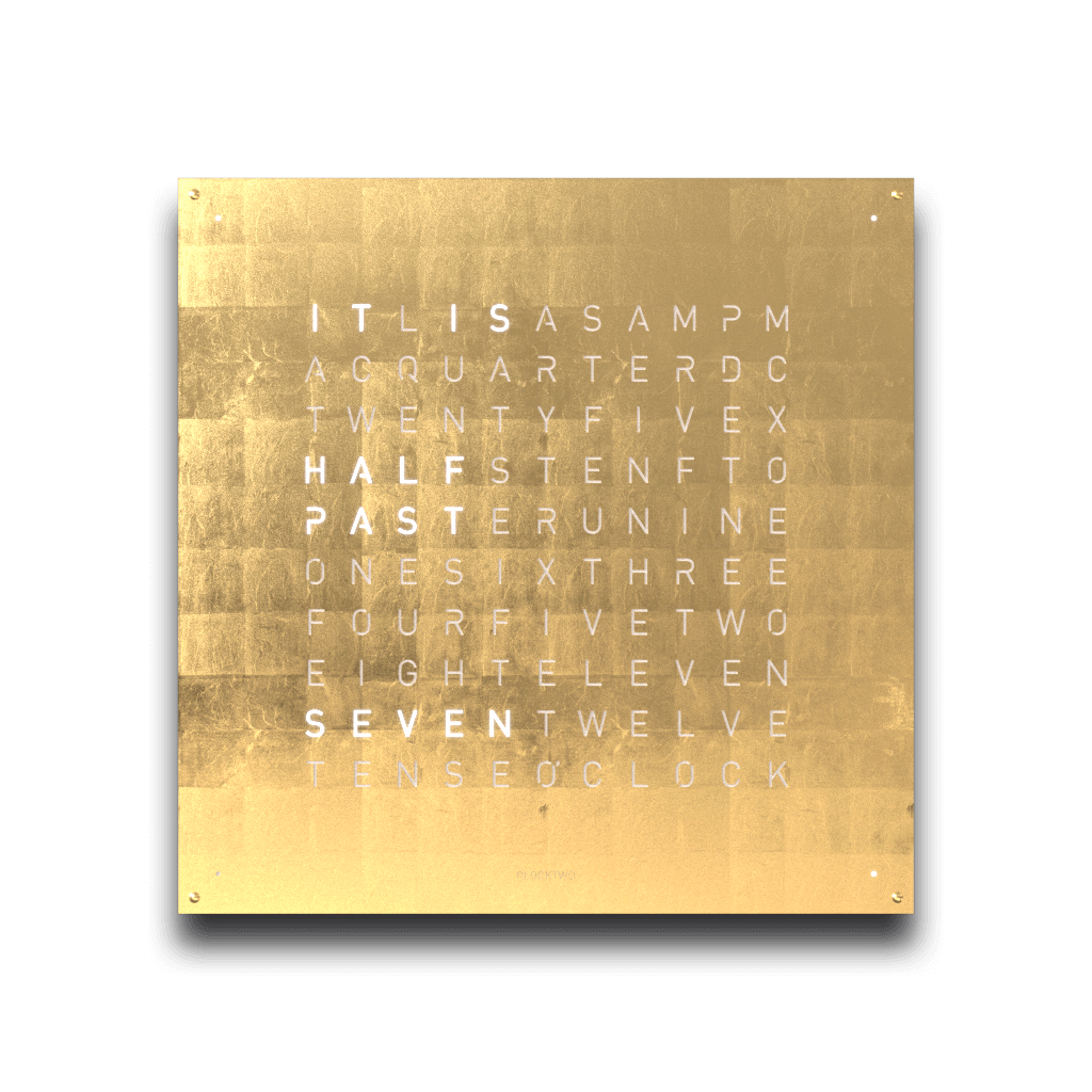 QLOCKTWO EARTH 90 CREATOR'S EDITION GOLD