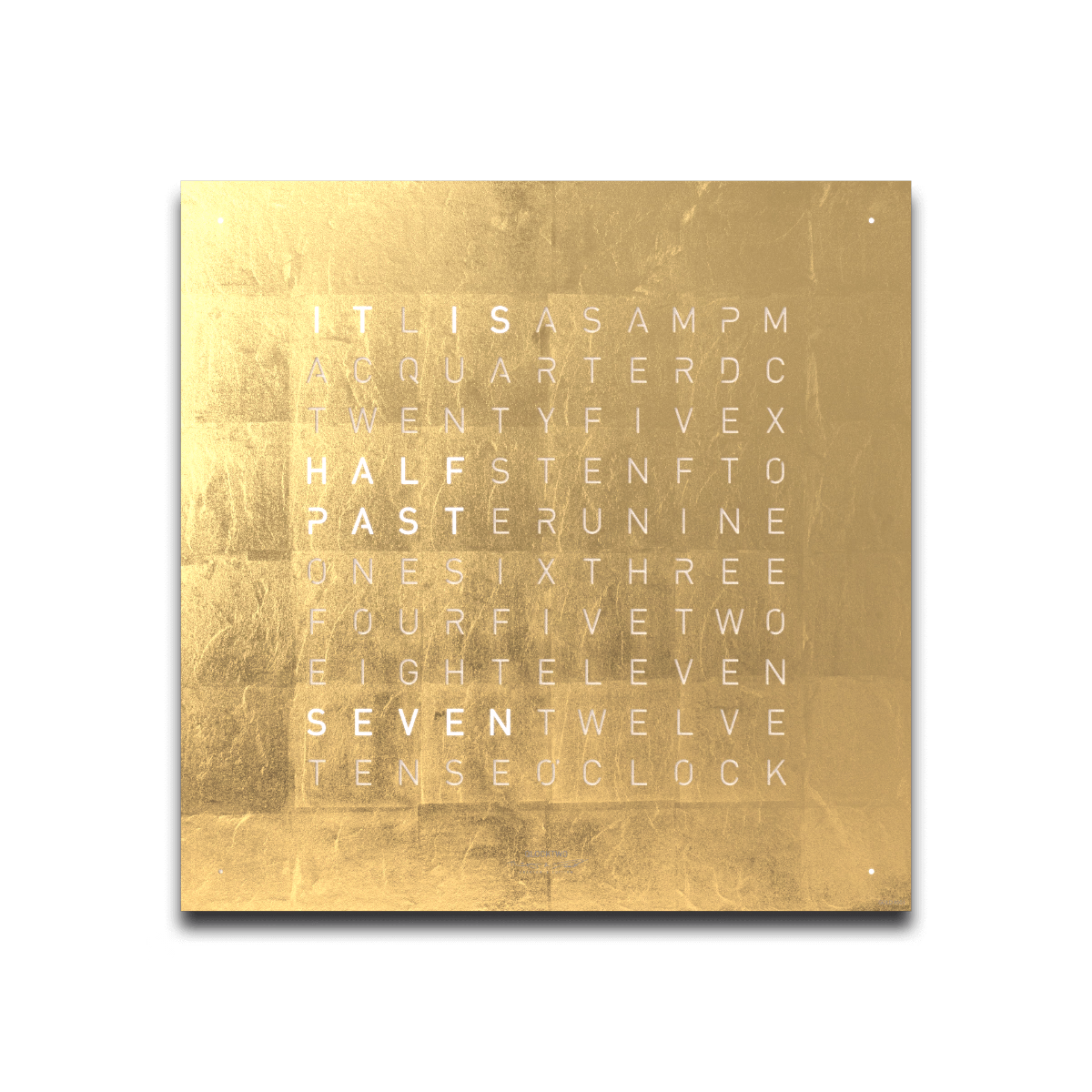 QLOCKTWO EARTH 45 CREATOR'S EDITION GOLD